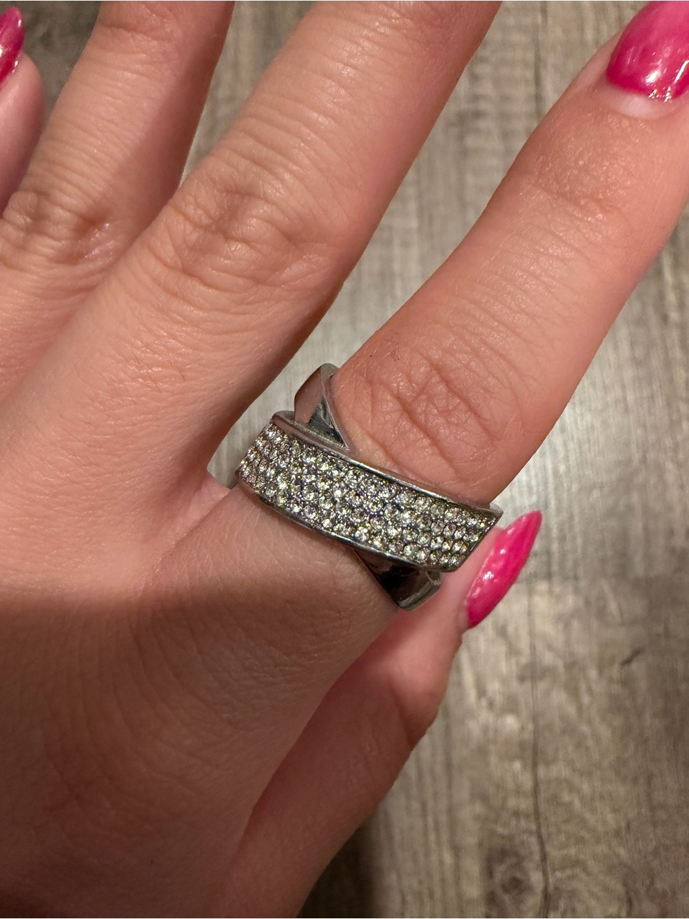 Michael Kors Pave Criss Cross Ring
